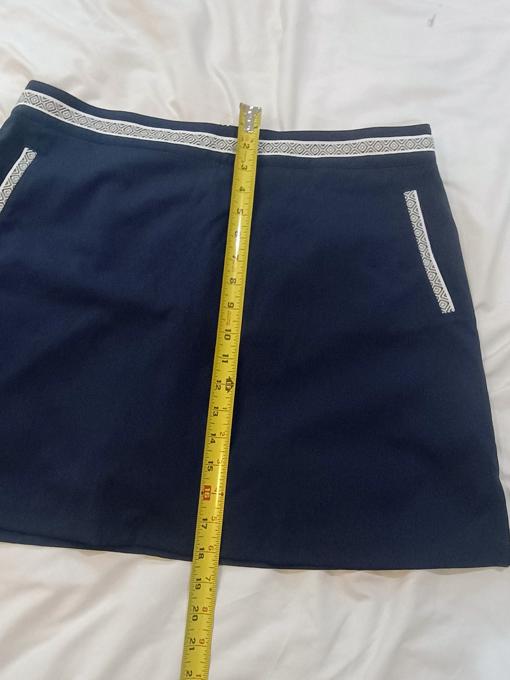 New Lady Hagen Brocade Trim Skort Navy Eclipse Active Wear Size 12 - Picture 8 of 8